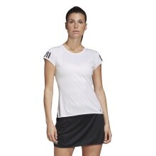 adidas Tennis-Shirt Club 3 Stripes #20 weiss Damen