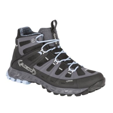 AKU Wanderschuhe Selvatica MID GTX (wasserdicht) grau/schwarz/hellblau Damen