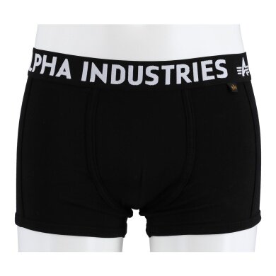 Alpha Industries Boxershorts Al Tape Contrast schwarz/weiss Herren - 2er Pack