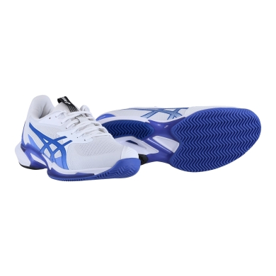 Asics Tennisschuhe Solution Speed FF 3 Clay/Sandplatz/Leichtigkeit weiss/blau Herren