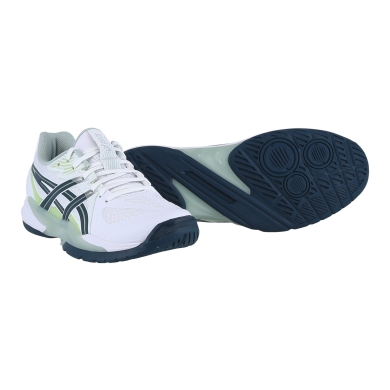 Asics Hallen-Indoorschuhe Powerbreak FF (Stabilität) weiss/grün Herren