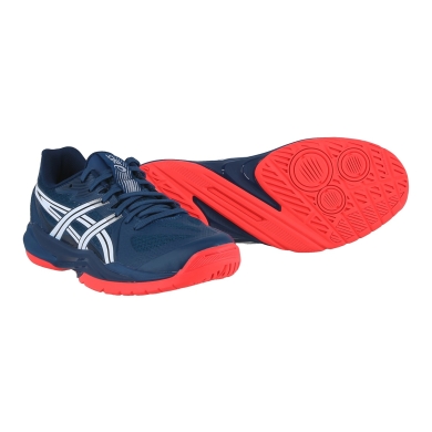 Asics Hallen-Indoorschuhe Powerbreak FF (Stabilität) dunkelblau/rot Herren