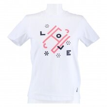 Asics Tennis-Shirt Love weiss Mädchen