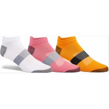Asics Laufsocken Sneaker Lyte weiss/rosa/orange - 3 Paar