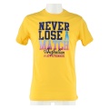 Australian Tennis-Tshirt Never Lose gelb Herren