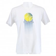 Australian Tshirt Tennis Tennisball weiss Herren