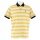 Australian Freizeit-Polo Piquet Stripe weiss/gelb Herren