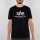 Alpha Industries Tshirt Basic (Baumwolle) reflektierender Print schwarz Herren
