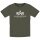 Alpha Industries Tshirt Basic (Baumwolle) reflektierender Print olive Herren