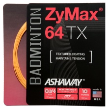 Ashaway Badmintonsaite Zymax 64 TX orange 10m Set