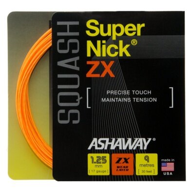 Ashaway Squashsaite Super Nick ZX orange 9m Set