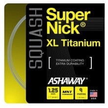 Ashaway Squashsaite Super Nick XL Titanium 1.25 grau 9m Set