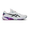 Asics Tennisschuhe Solution Speed FF 4 Clay/Sandplatz/Leichtigkeit weiss/violett Herren