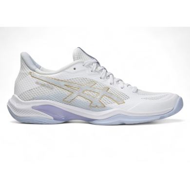 Asics Indoorschuhe Blade FF 2 (Squash- und Badminton-Schuh) weiss/fadeblau Damen