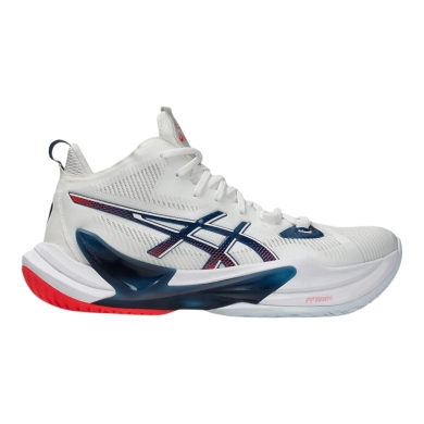 Asics Volleyball-Hallenschuhe Metarise 2 (mittelhoch) 2025 weiss/makoblue Herren