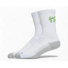 Asics Laufsocke Performance Run Crew (schnelltrocknend) weiss/grau/limone - 1 Paar
