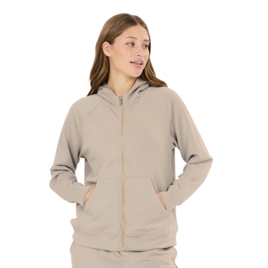 Athlecia Kapuzenpullover Jacey Fullzip (weiches Material, höchster Tragekomfort) beige Damen