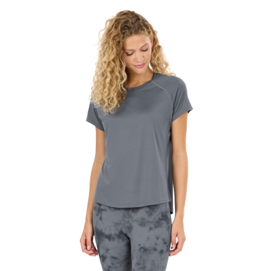 Athlecia Sport-/Freizeitshirt Yoga Gaina S/S Tee (angenehmes Tragegefühl) grau Damen