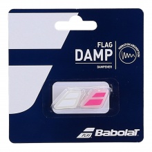 Babolat Schwingungsdämpfer Flag Damp pink/weiss 2er