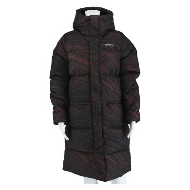 Berghaus Wintermantel Combust Reflect Lange Jacke (sehr warm, wasserabweisend) schwarz/braun Damen