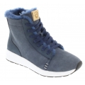 BNSM Sneaker Ms. Snug High (100% Merino Schaffell, gefüttert) navyblau Damen