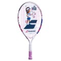 Babolat B Fly 21 weiss/pink Kinder-Tennisschläger (4-7 Jahre) - besaitet -