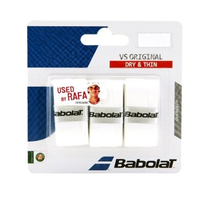 Babolat Overgrip VS Grip (trocken, glatt) 0.4mm weiss 3er