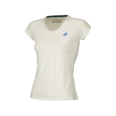 Babolat Tennis-Shirt Core Logo #18 weiss Damen