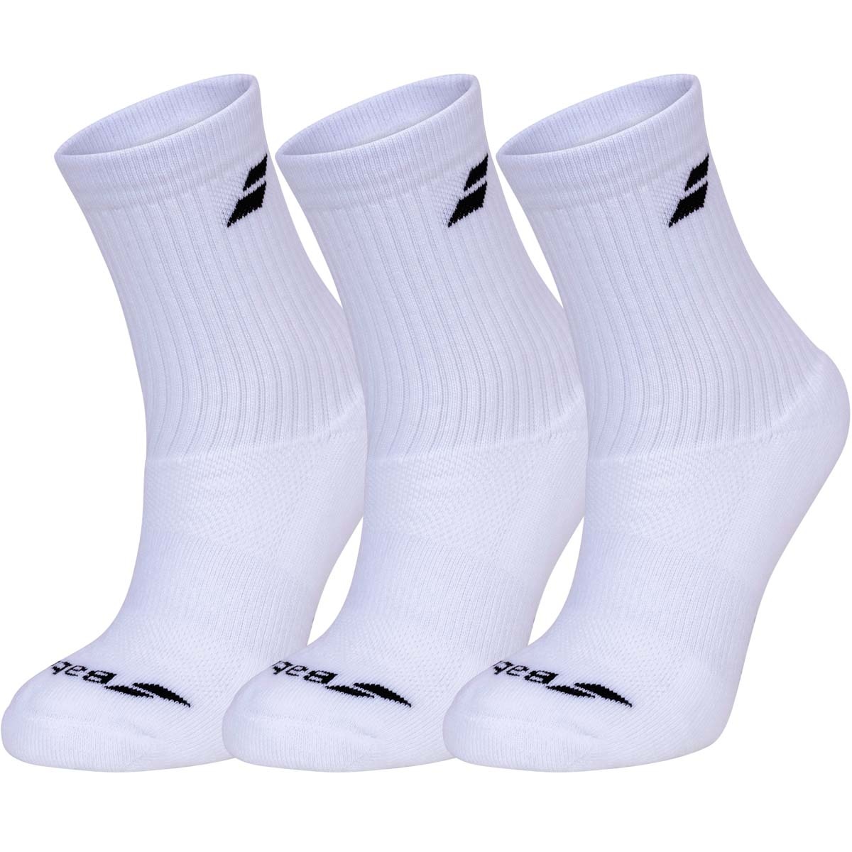 Babolat Tennis Socken 3 Paar - Bunte Halbhochsocken Gr. 47/50