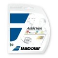 Besaitung mit Tennissaite Babolat Addiction (Touch+Armschonng) natur
