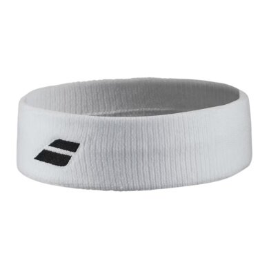 Babolat Stirnband Logo Headband weiss - 1 Stück