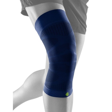 Bauerfeind Kniebandage Sports Compression Knee Support (Moderate Kompression) navyblau - 1 Stück
