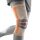 Bauerfeind Kniebandage Outdoor Support (leichte Kompression, schützt vor Überlastung) sandstone/orange - 1 Stück