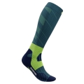 Bauerfeind Kompressionssocke Trail Run Compression (erhöhtes Stabilitätsgefühl) tealblau Damen - 1 Paar