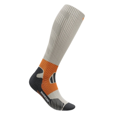 Bauerfeind Kompressionssocke Trail Run Compression (erhöhtes Stabilitätsgefühl) grau Herren - 1 Paar