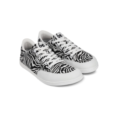 Be Lenka Barfussschuhe Sneaker Rebound (flexible Sohle, pures Barfußgefühl) Zebra schwarz/weiss