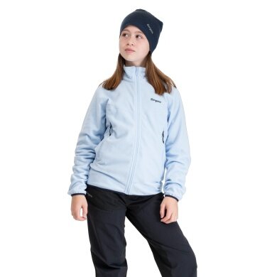 Bergans Fleecejacke Junior Fleece Midlayer Jacket (warm) hellblau Kinder