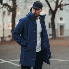 Bergans Wintermantel Urban Insulated Shell Coat (wasserdicht, winddicht, warm) navyblau Herren