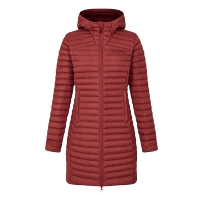 Berghaus Winterjacke Nula Micro Long (warm, wasserabweisend, PFC-frei) rot Damen