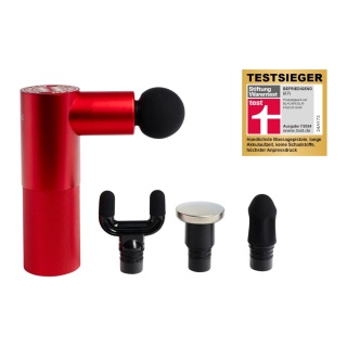 Blackroll Massagepistole Fascia Gun FC Bayern München Edition mit 4 Aufsätzen - rot