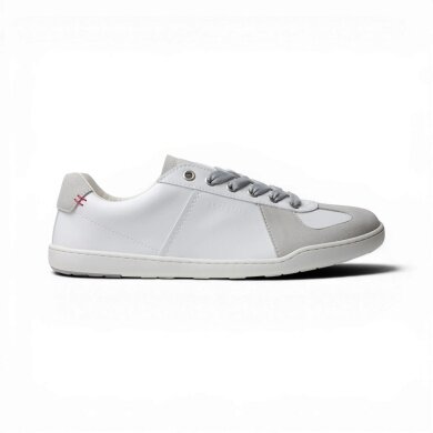 Blusun Barfussschuhe Sneaker BLSN-201M (Glattleder/Veloursleder) weiss/grau Herren