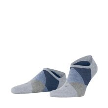 Burlington Tagessocke Sneaker Clyde (Argyle-Muster) graublau Herren - 1 Paar
