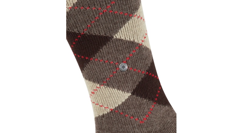 Calzini Uomo Burlington Preston - Lunghi Al Ginocchio, Motivo Argyle, Taglia Unica 40-46 - Foto 13
