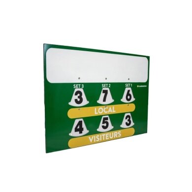Carrington Tennis-Punktetafel Scoreboard (mit Werbefläsche) grün