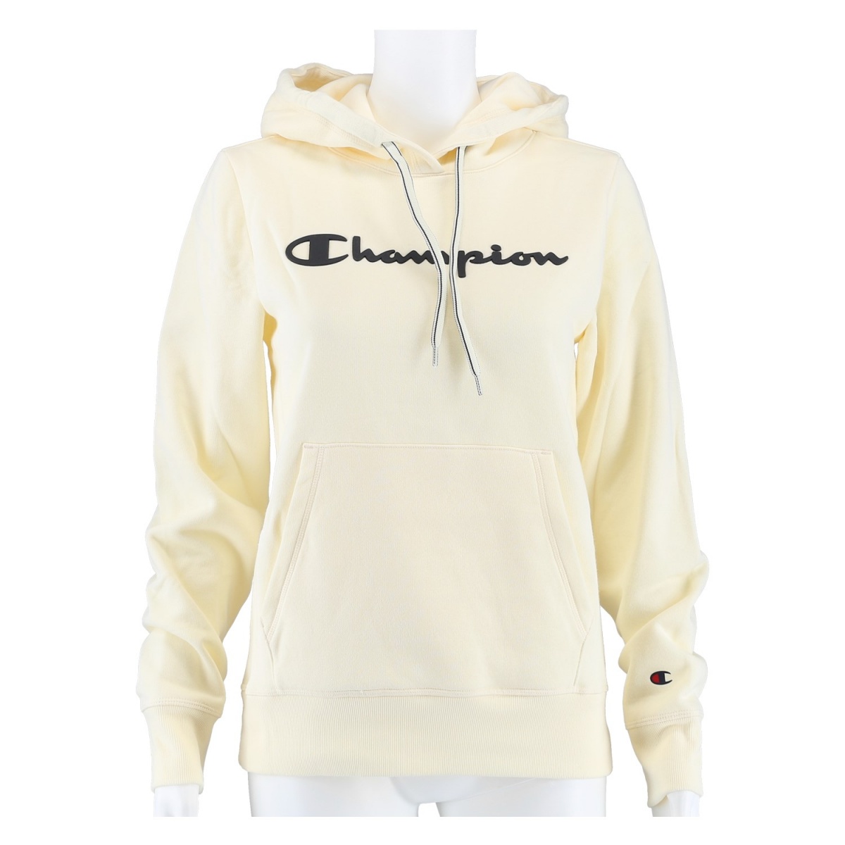 Champion Hoodie Sweatshirt Big Logo Print (gefüttert) beige Damen ...