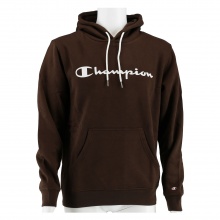 Champion Kapuzenpullover Hoodie Logo Print (gefüttert) braun Herren