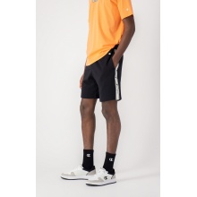 Champion Freizeithose Bermuda (Baumwolle) kurz Jacquardpaspel schwarz Herren