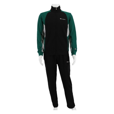 Champion Trainingsanzug Schriftzug ( Jacke & Hose ) dunkelgrün/schwarz Herren