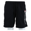 Champion Freizeithose (mit Innennetz) Short mit Logo-Schriftzug schwarz Herren