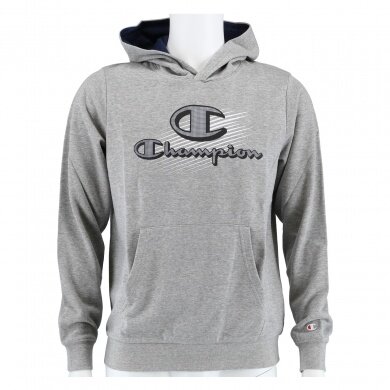 Champion Kapuzenpullover (Hoodie) Graphic Shop Logo grau Kinder
